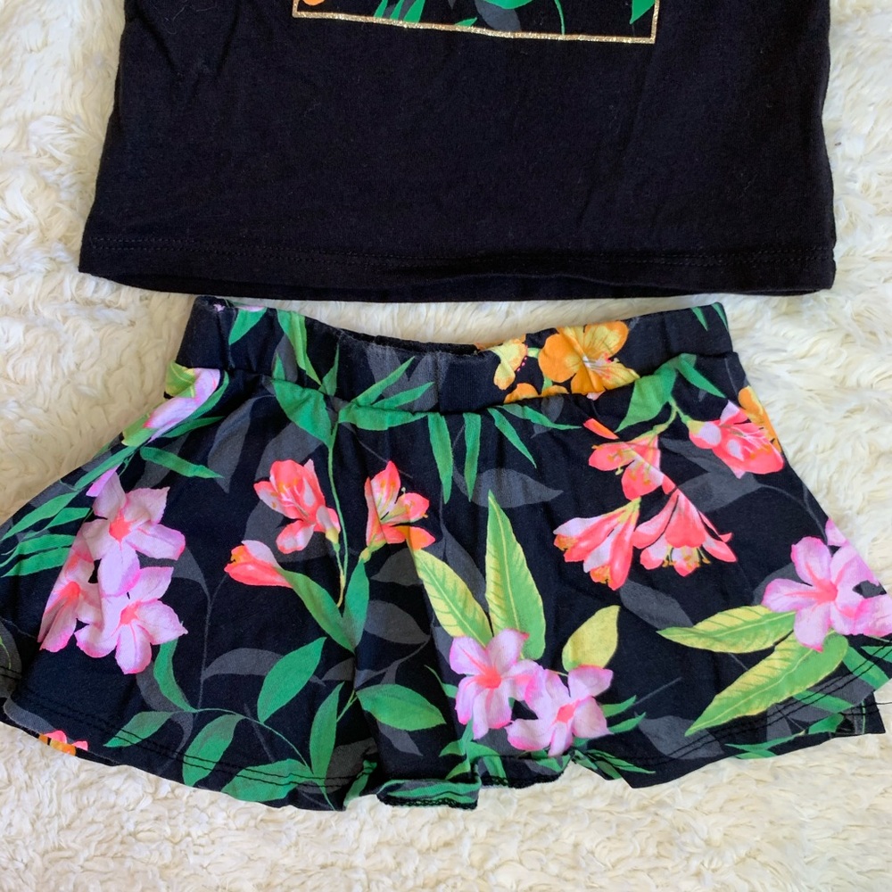 Floral baby girl summer outfit - Picture 3 of 7
